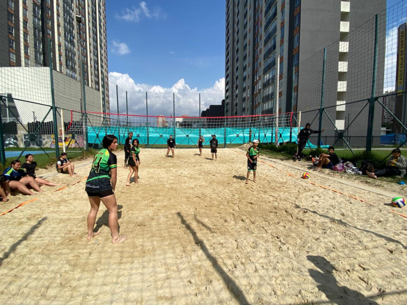 voley playa visitando a la escuela cerverus Legendarios Escuela de Formacion Deportiva