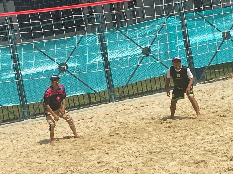 voley playa visitando a la escuela cerverus Legendarios Escuela de Formacion Deportiva